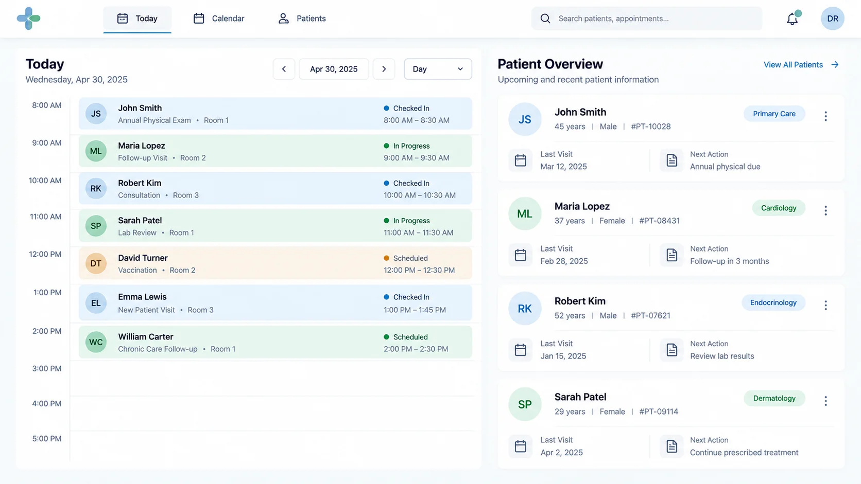 Verra patient portal dashboard