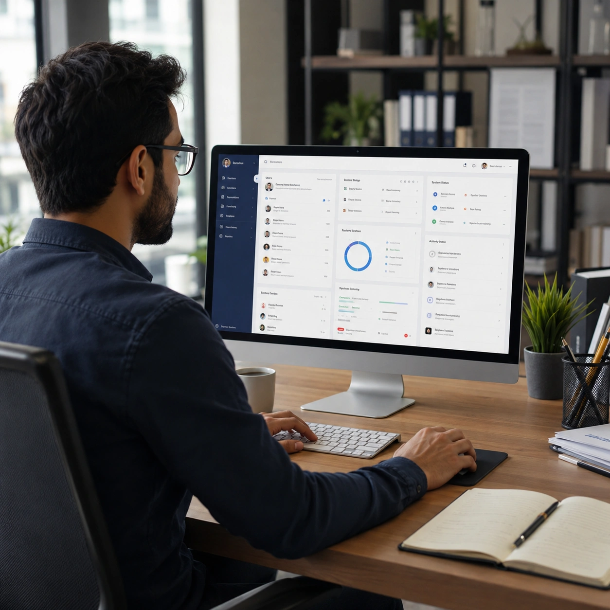 Company administrator configuring the CRM