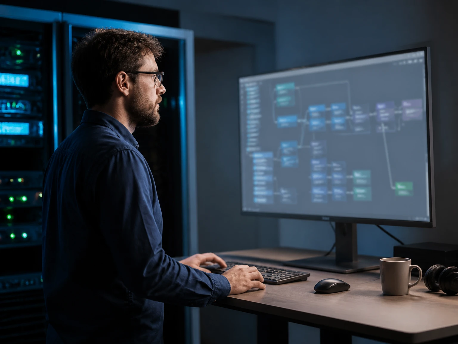 An engineer building the image-generation pipeline