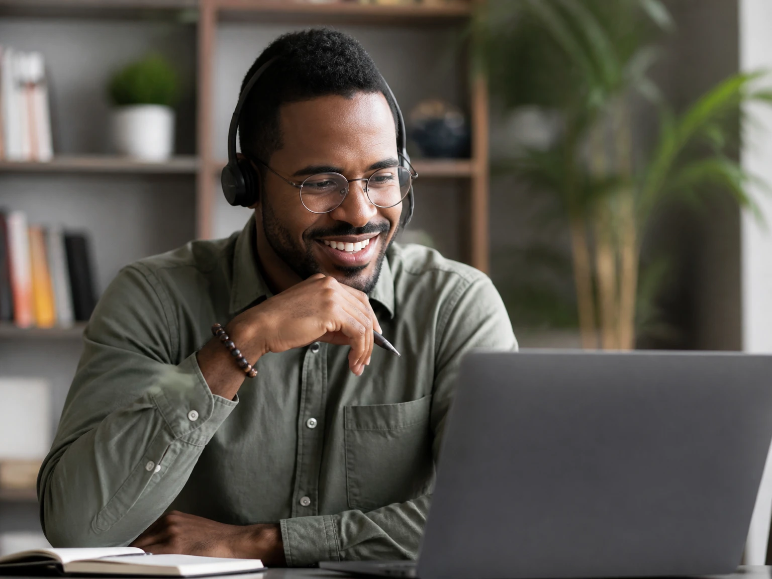 A client reviewing a live build on a screen-share call