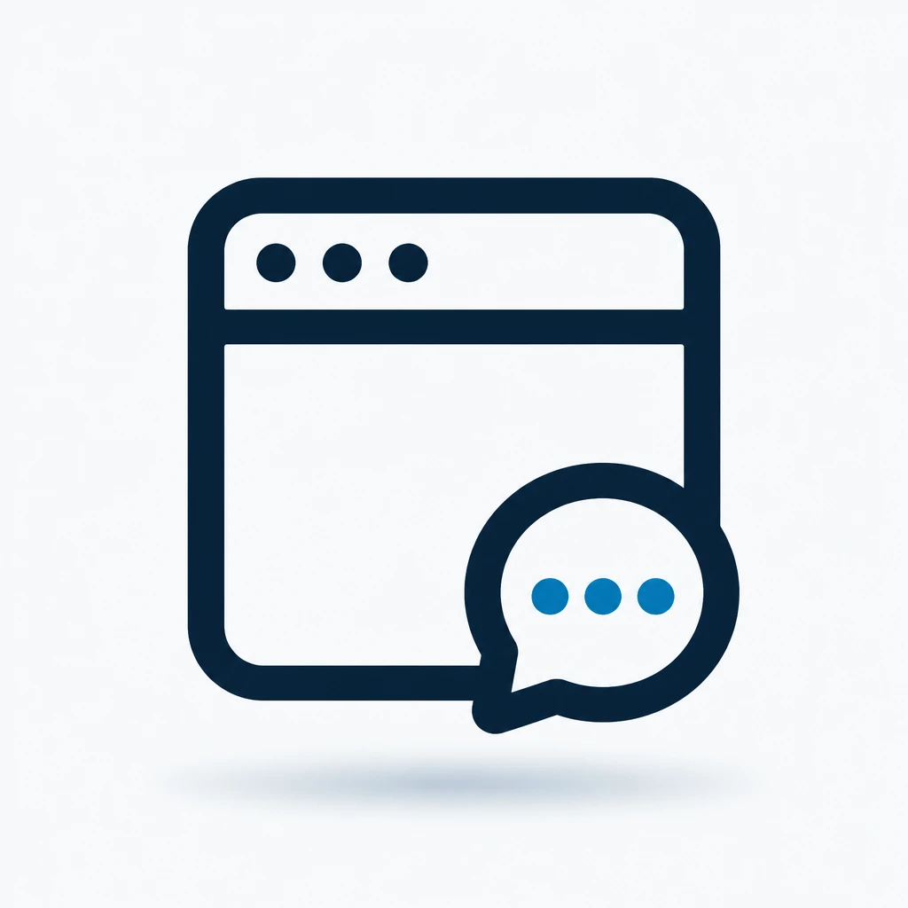 Website chat widget icon
