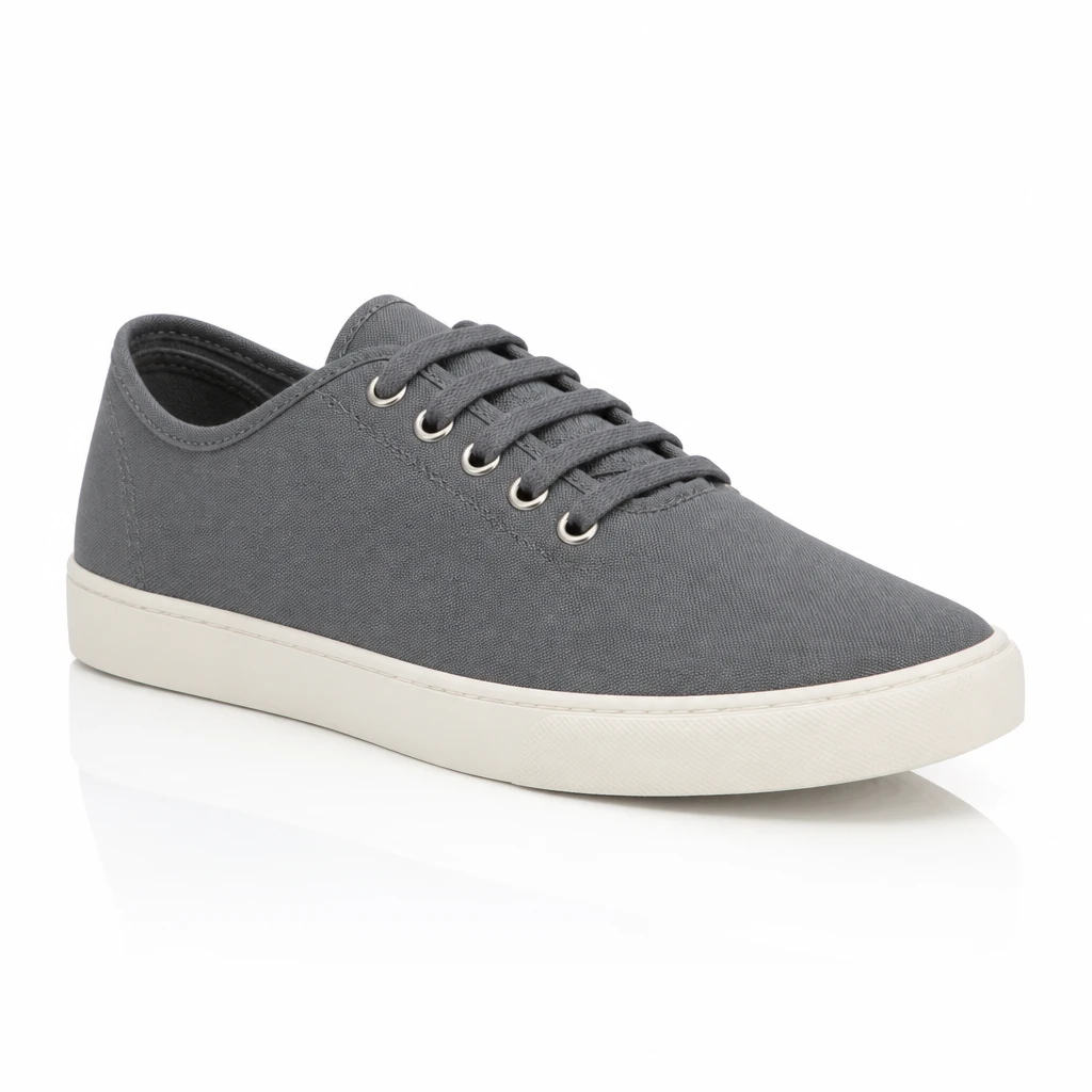 Product catalog shot — sneaker in slate gray