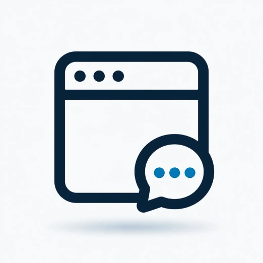 Website chat widget icon