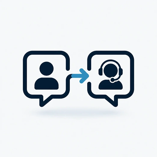 Human handoff icon