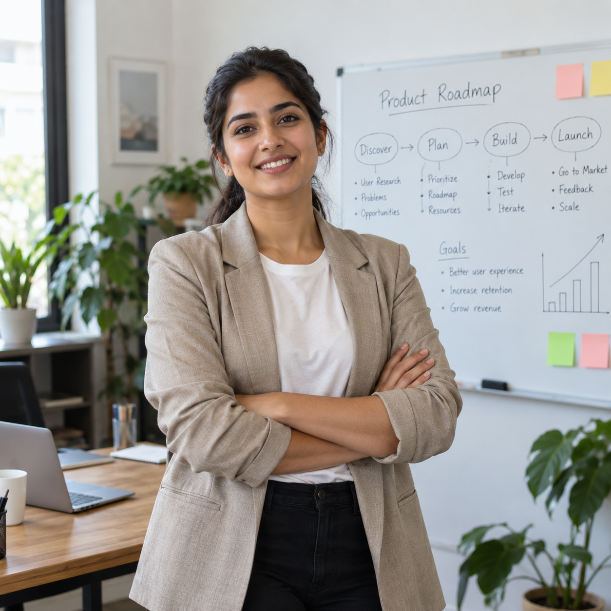 A startup founder validating a new product idea